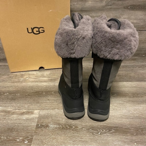UGG | Adirondack III Tall Waterproof Snow Boots In Black NEW - Picture 9 of 12
